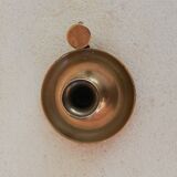 Brass hand candle holder