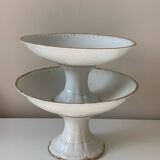 E. Bourgeois porcelain compote bowls circa 1900