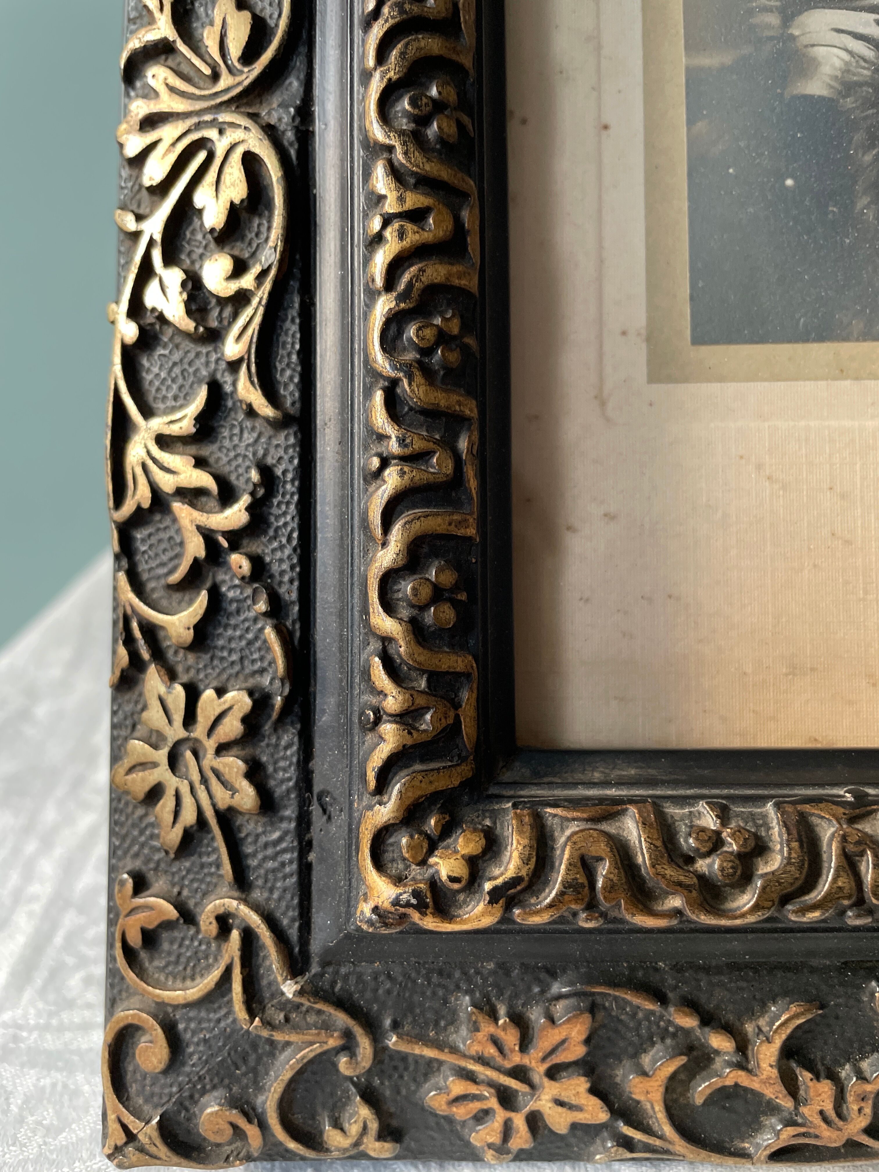 Old photo frame Napoleon III XIXth
