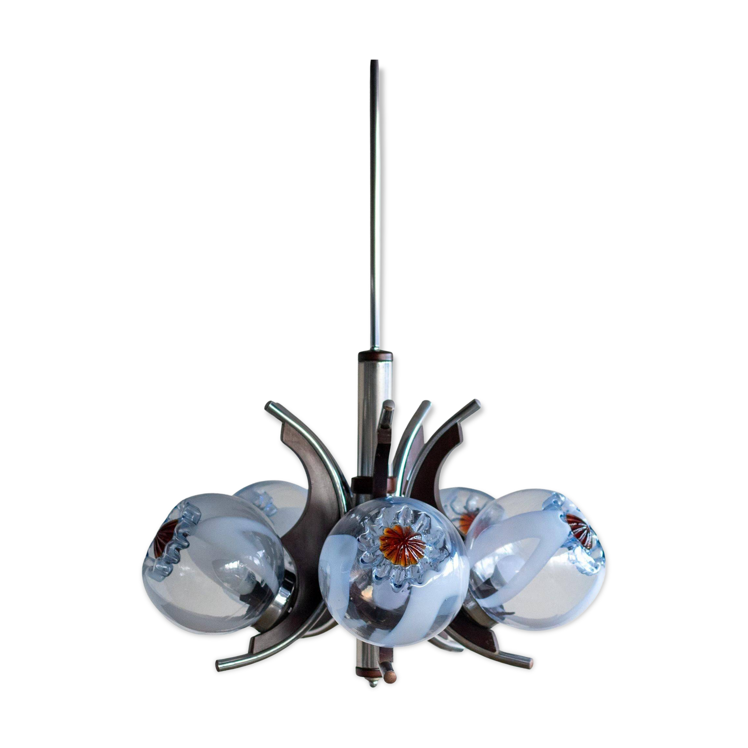 Murano glass chandelier by Mazzega, Italy, 1970
