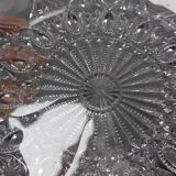 Vintage pressed glass bell jar