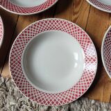 Five soup plates FB85 Badonviller