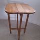 Folding wooden side table