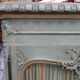 Armoire classique, 2 portes vitrées et miroirs intérieurs