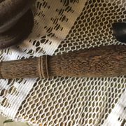 Mortier en fonte et pilon en bois