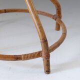 Vintage Curved Bamboo Coat Rack, Italy, 1950s