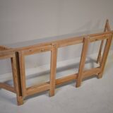 Table à manger en pin cérusé. Ollé Pira. Suède années 1960