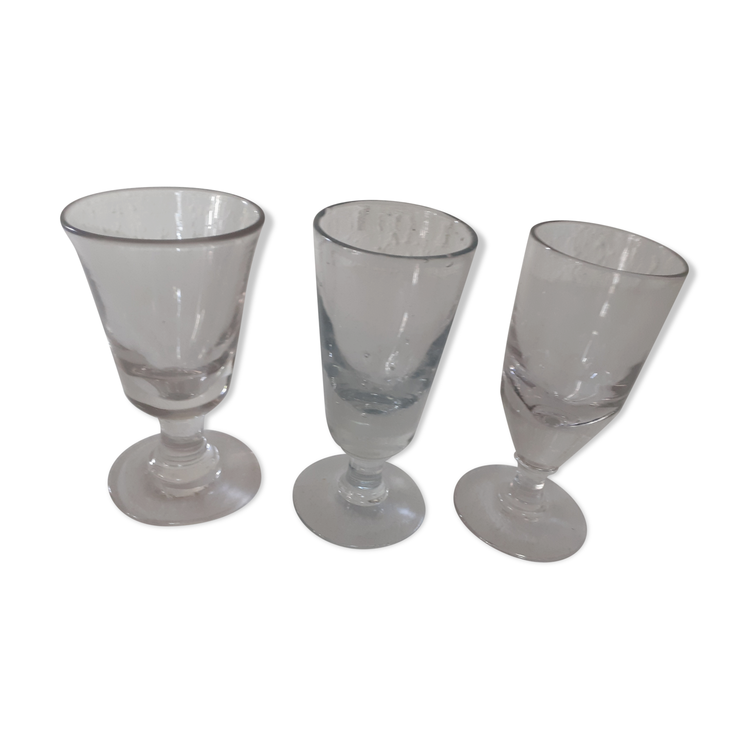 3 antique bubble glasses absinthe bistro