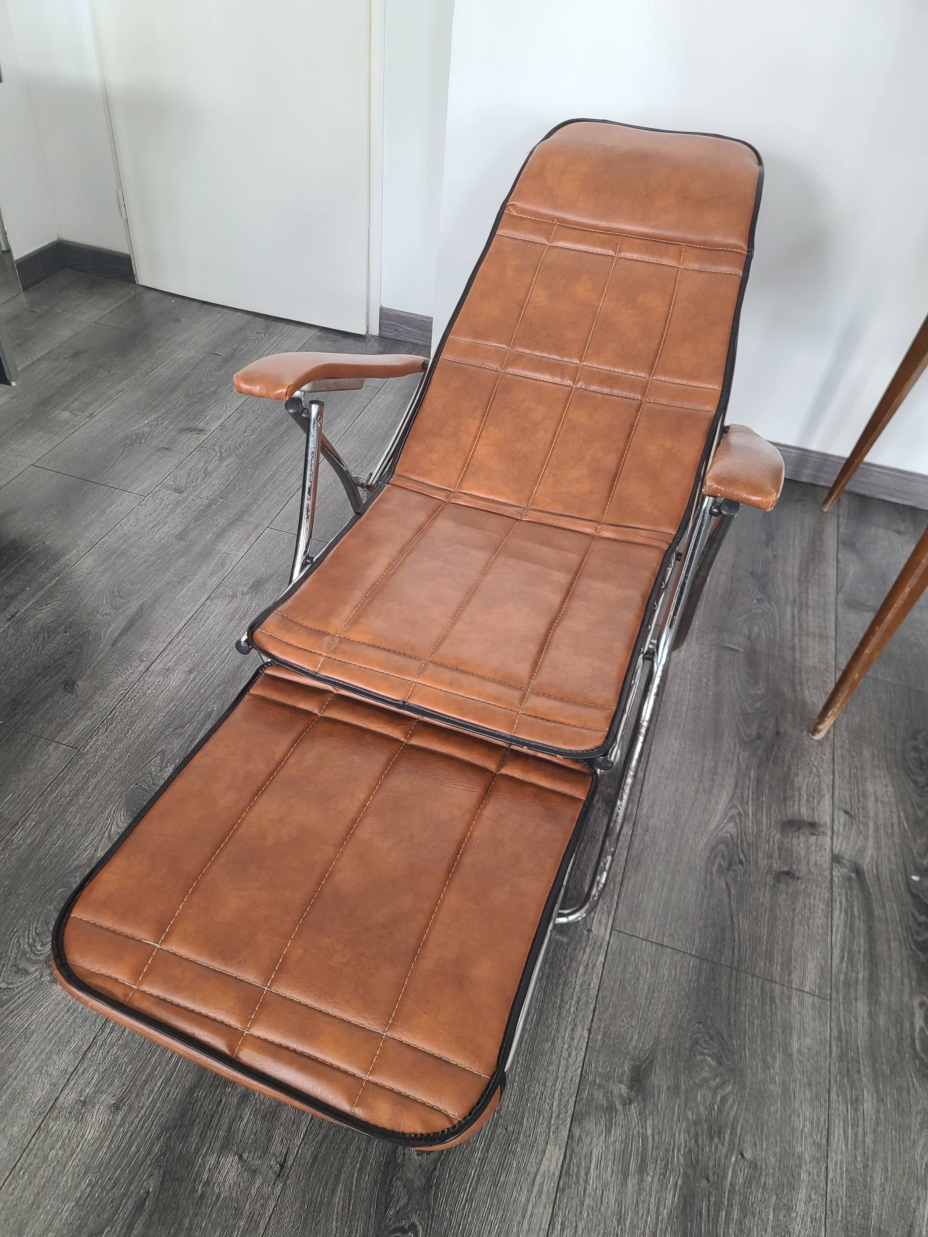 Maule Marga folding armchair, vintage Italian design, 70s