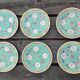 6 assiettes chinoises Wan Shou Wu Jiang