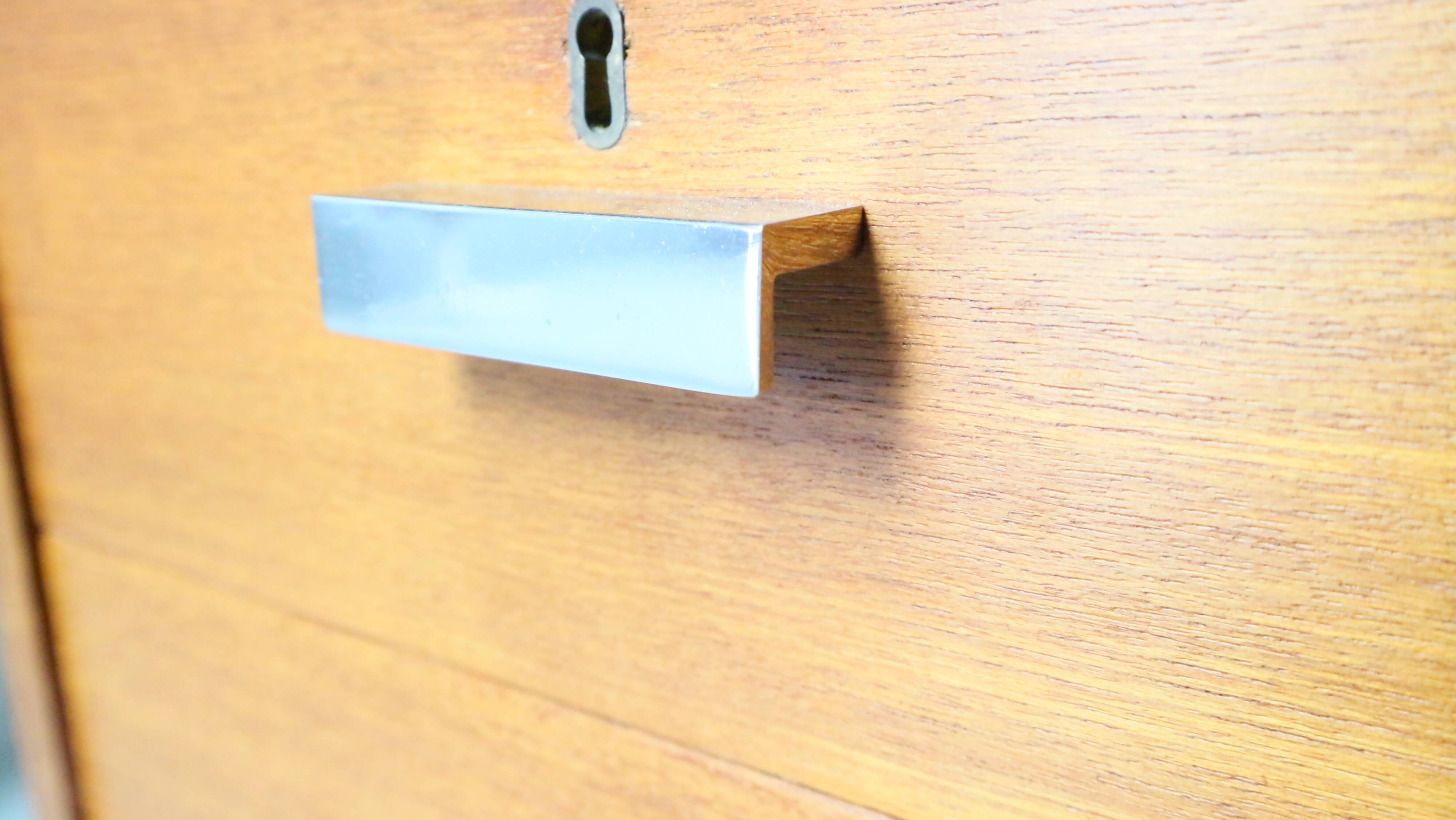 Cees Braakman Boomerang Desk with Triangle Legs for Pastoe, Dutch Design, 1950s