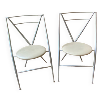 2 Cinderella folding chairs design HiroyukiYamakado vintage 1986