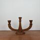 3-arm teak candle holder, 1960/70