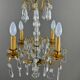 Lustre en cristal et bronze doré, début XXe siècle