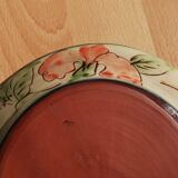 Glazed terracotta plate by Paul Jackson - English ceramist - 1980s/1990s