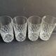 4 Grands verres cristal taillé – Cristalleries Royales de Champagne