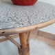 Table en rotin vintage 1960