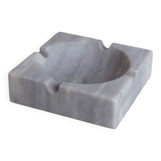 Square ashtray in grey marble