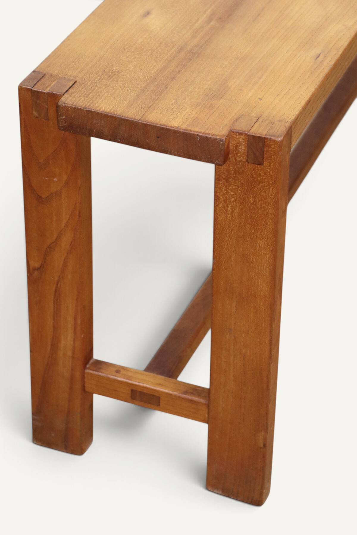 S09 bench in solid oak by Pierre Chapo – 1970s