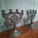 Pair of bronze candlesticks