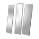 Set of 3 large mirrors rear-view mirrors from the 60s 31x127cm