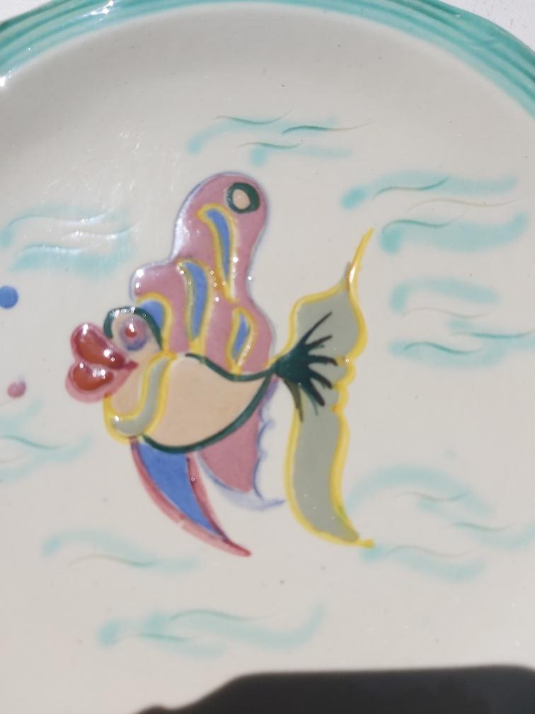 3 plates Cérenne Vallauris Les Pisces