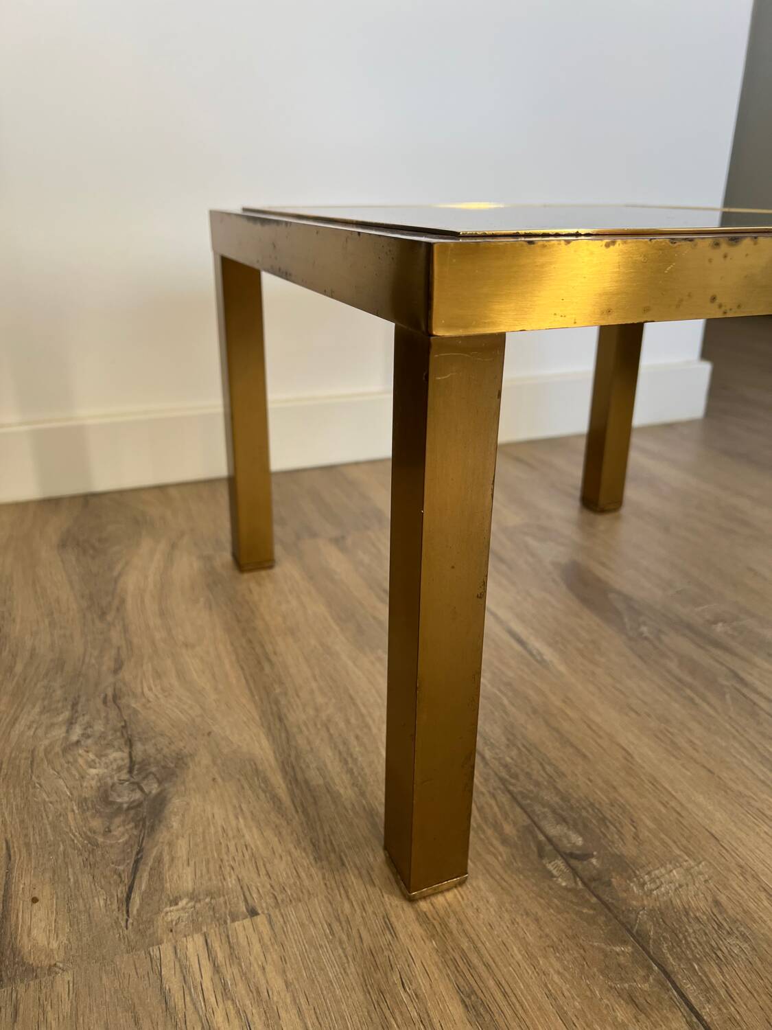 Smoked glass side table