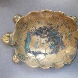 Vintage brass pocket tray in the shape of a turtle