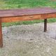 Farm table in oak and white wood 160cm 1 drawer t 20th century