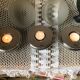 Trio of designer tealight holders