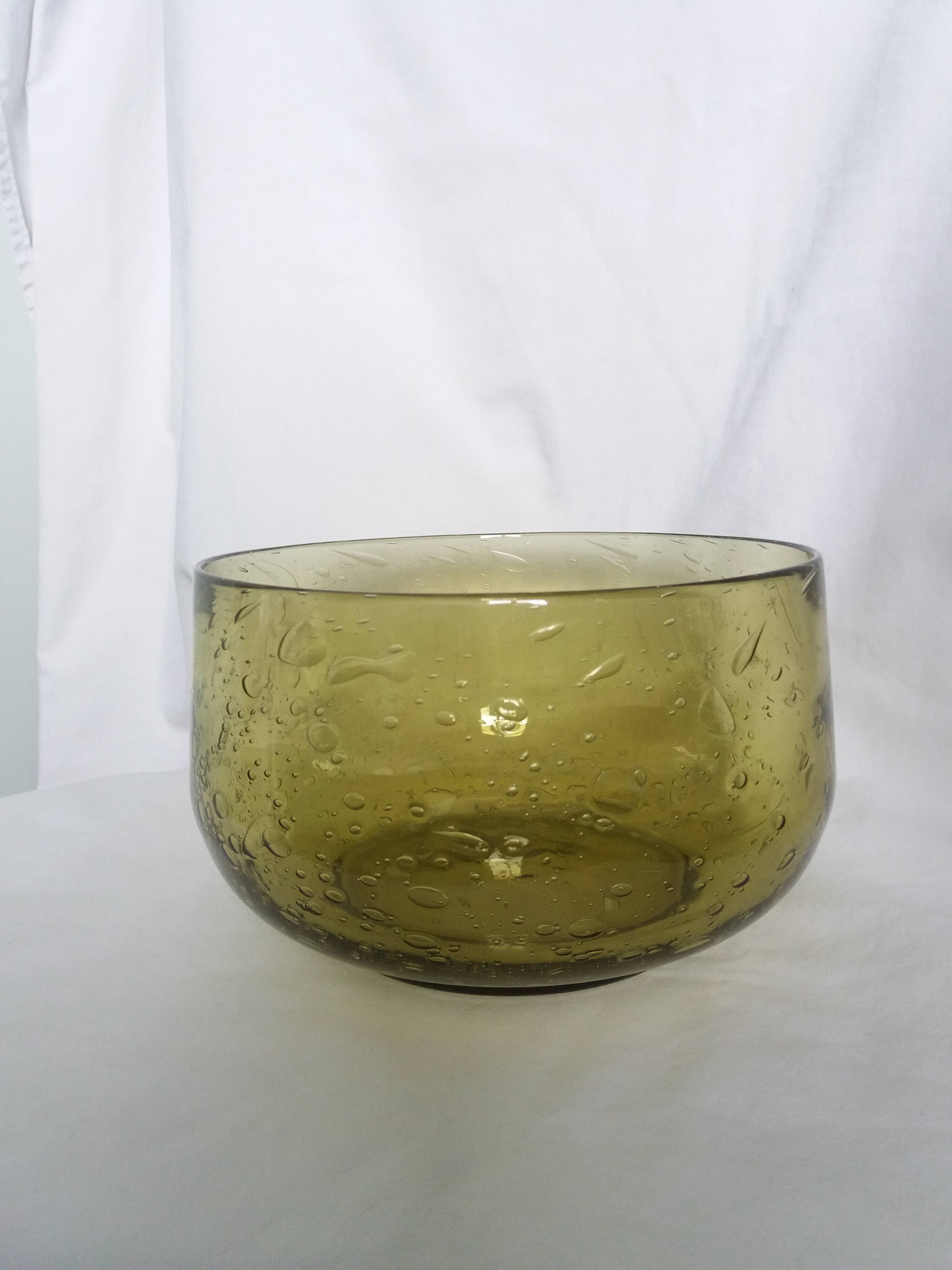 Biot bubble glass salad bowl