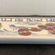 Gien cake dish, blue bird and fruit, design Isabelle de Borchgrave