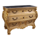 Commode italienne laquée et dorée du 20e siècle