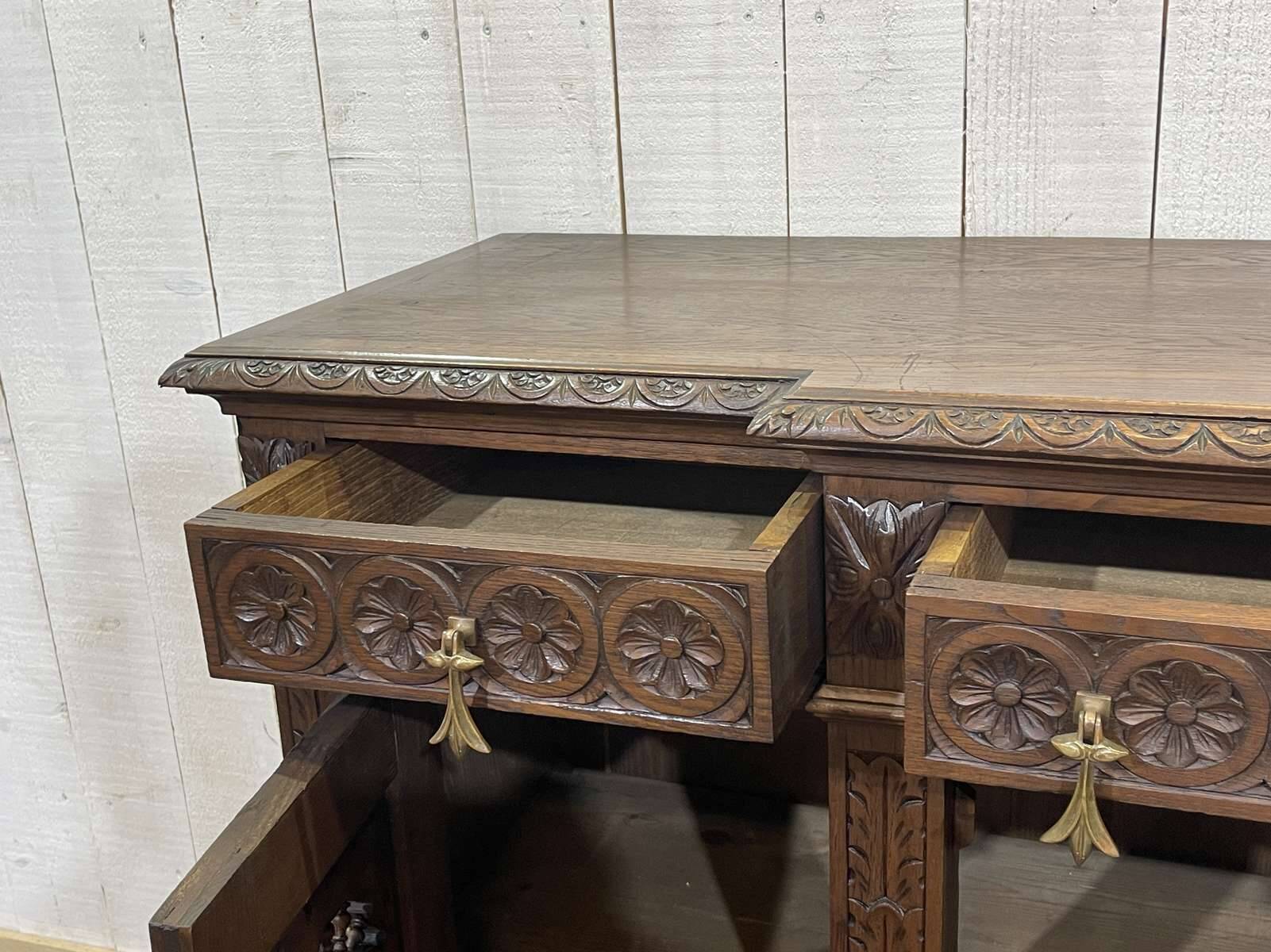 1930s Breton chestnut sideboard
