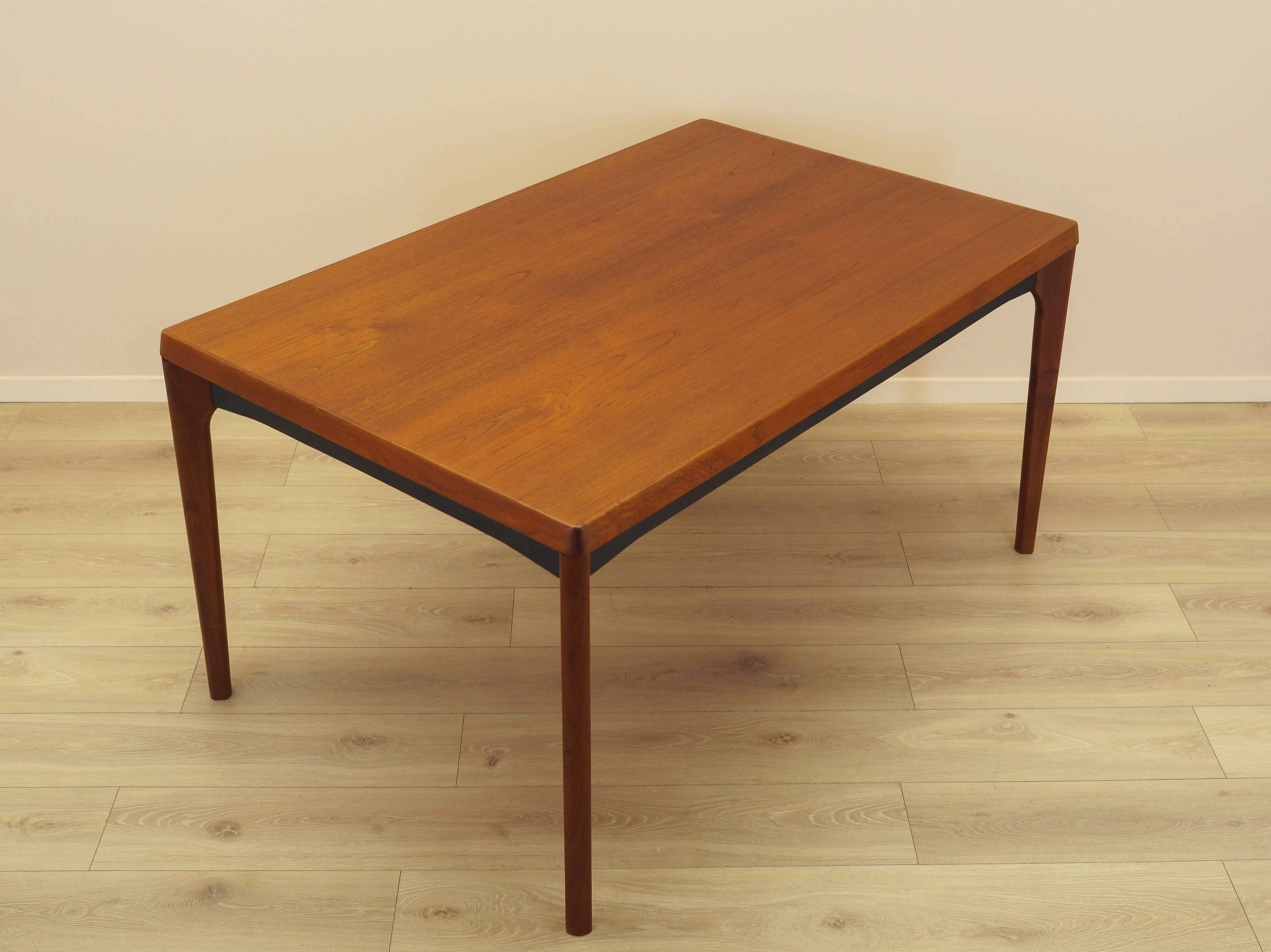 Teak extending dining table Henning Kjærnulf, Vejle, 1960s