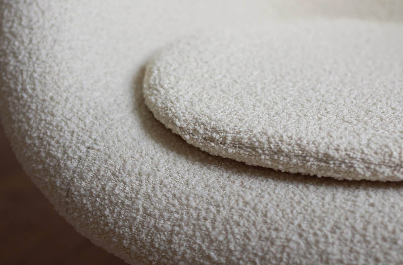 Mid Century Modern Lounge Chair, Czech Republic, 1950s, French Boucle Fabric