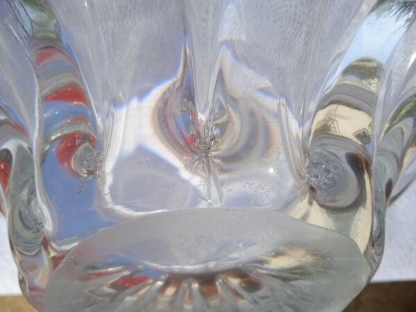 Corbeille à fruit en cristal de Daum