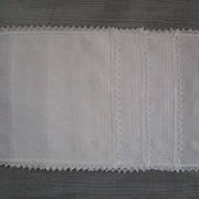 4 antique embroidered, monogrammed tea towels