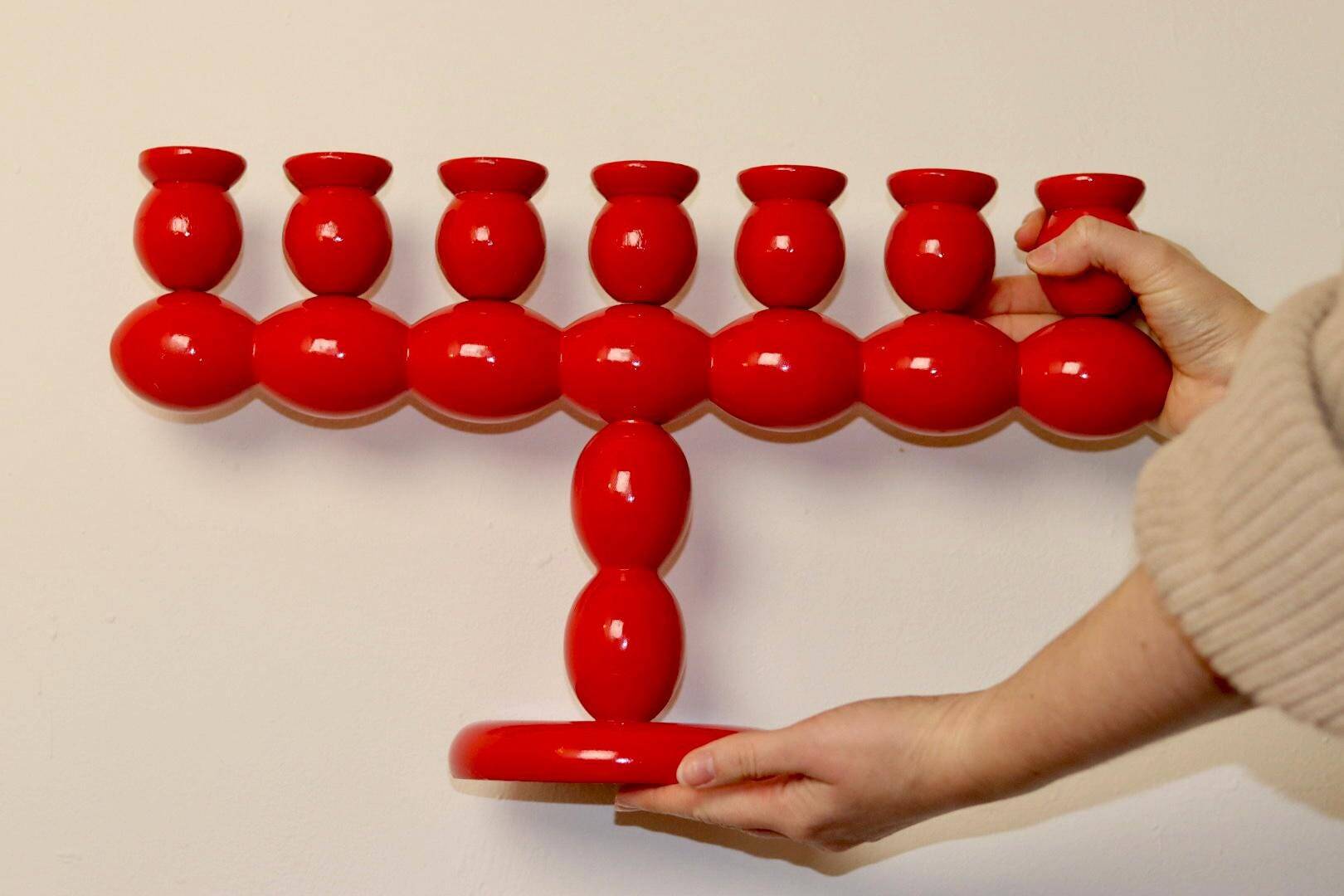 Candélabre suédois à fuseaux