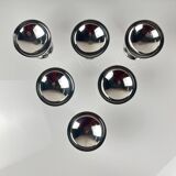 Set of 6 stainless steel ice cream cups, modern design