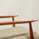 Scandinavian armchair and footrest granola beige concluded by H.Lis 300-190