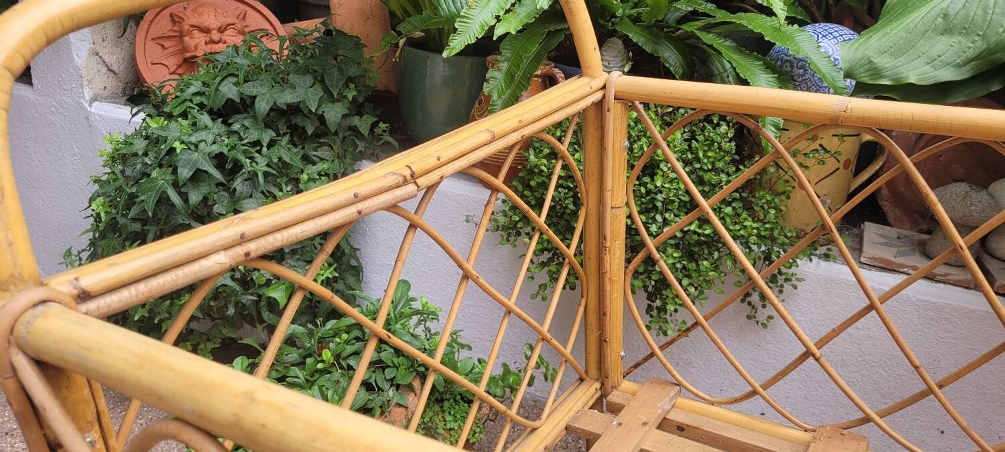 60s rattan children's bed
