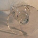 Crystal vase val saint lambert foot shower decor diamond tips