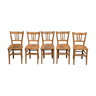 Lot de 5 chaises bistrot