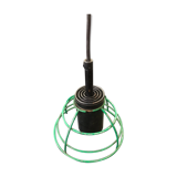 Hanging old design green metal cerclage vintage 70s