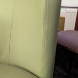 Pair of apple green armchairs