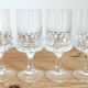 Set of 4 cut crystal water glasses Rosenthal Studio Linie Line