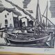 Print Barbara Bis, engraving, signed - Ref 1006