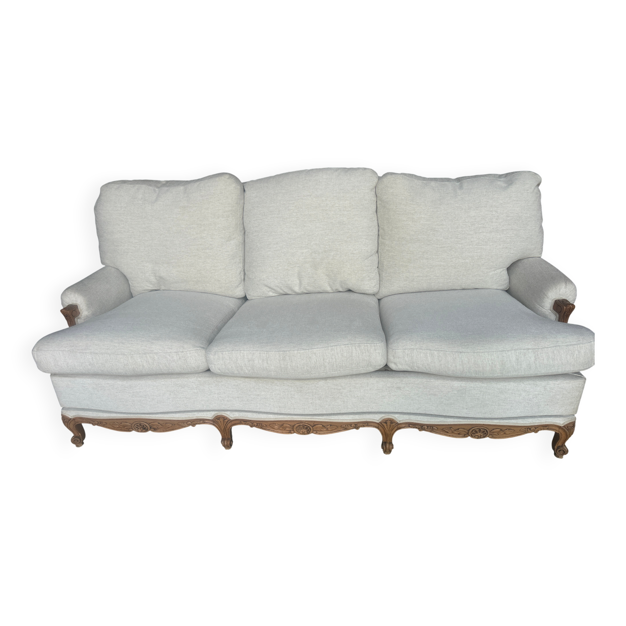 Large Louis XV style sofa bed