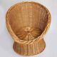 Children's rattan basket armchair